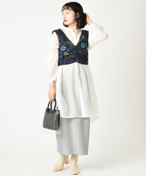 mystic（ミスティック）の「ストレッチショートブーツ（ブーツ・レディース・ブラック/アイボリー/ベージュ・38/36/37）」の19枚目の写真