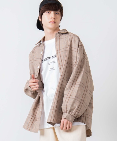 WEGO(ウィゴー)の「WEGO/TRチェックビッグシルエットシャツ/シャツジャケット(シャツ/ブラウス・メンズ・その他1/その他2/その他3・MEDIUM/LARGE)」の3枚目の写真