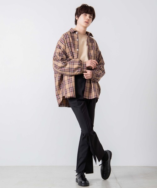 WEGO(ウィゴー)の「WEGO/TRチェックビッグシルエットシャツ/シャツジャケット(シャツ/ブラウス・メンズ・その他1/その他2/その他3・MEDIUM/LARGE)」の10枚目の写真