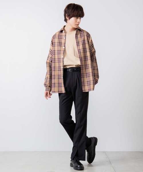 WEGO(ウィゴー)の「WEGO/TRチェックビッグシルエットシャツ/シャツジャケット(シャツ/ブラウス・メンズ・その他1/その他2/その他3・MEDIUM/LARGE)」の18枚目の写真