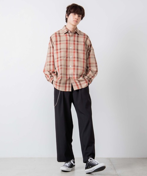 WEGO(ウィゴー)の「WEGO/TRチェックビッグシルエットシャツ/シャツジャケット(シャツ/ブラウス・メンズ・その他1/その他2/その他3・MEDIUM/LARGE)」の13枚目の写真