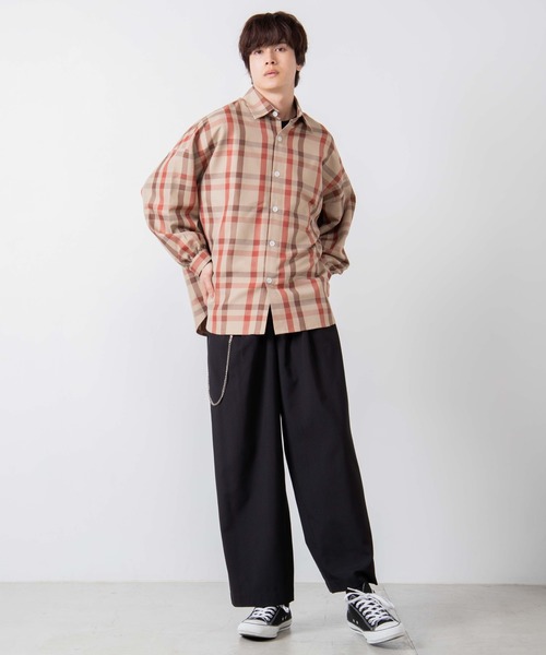 WEGO(ウィゴー)の「WEGO/TRチェックビッグシルエットシャツ/シャツジャケット(シャツ/ブラウス・メンズ・その他1/その他2/その他3・MEDIUM/LARGE)」の8枚目の写真