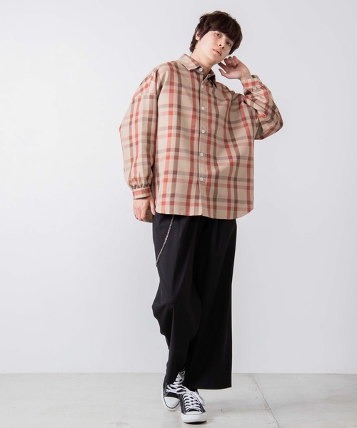 WEGO(ウィゴー)の「WEGO/TRチェックビッグシルエットシャツ/シャツジャケット(シャツ/ブラウス・メンズ・その他1/その他2/その他3・MEDIUM/LARGE)」の6枚目の写真