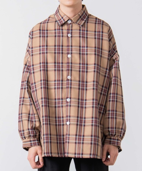 WEGO(ウィゴー)の「WEGO/TRチェックビッグシルエットシャツ/シャツジャケット(シャツ/ブラウス・メンズ・その他1/その他2/その他3・MEDIUM/LARGE)」の14枚目の写真