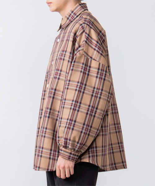 WEGO(ウィゴー)の「WEGO/TRチェックビッグシルエットシャツ/シャツジャケット(シャツ/ブラウス・メンズ・その他1/その他2/その他3・MEDIUM/LARGE)」の5枚目の写真