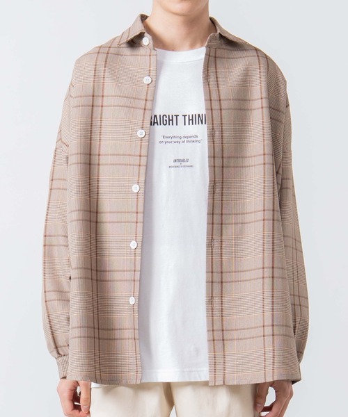 WEGO(ウィゴー)の「WEGO/TRチェックビッグシルエットシャツ/シャツジャケット(シャツ/ブラウス・メンズ・その他1/その他2/その他3・MEDIUM/LARGE)」の7枚目の写真