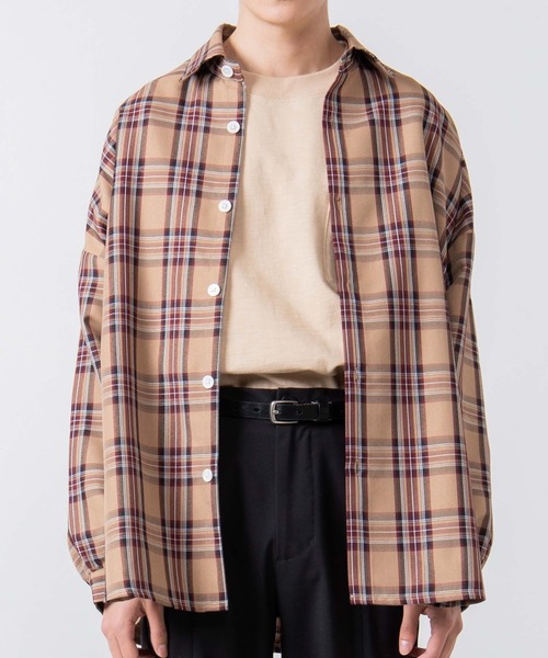 WEGO(ウィゴー)の「WEGO/TRチェックビッグシルエットシャツ/シャツジャケット(シャツ/ブラウス・メンズ・その他1/その他2/その他3・MEDIUM/LARGE)」の12枚目の写真