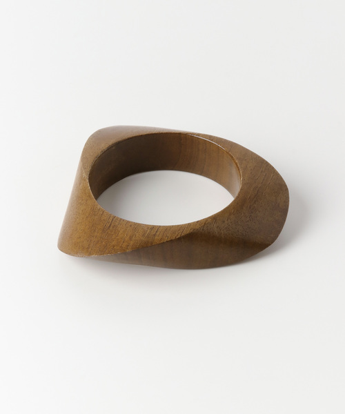 SMELLY（スメリー）の「ヘンケイウッドバングル（バングル/リストバンド・レディース・ブラウン・-）」の4枚目の写真