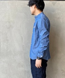 DANTON（ダントン）の「[DANTON/ダントン] バンドカラーシャンブレー