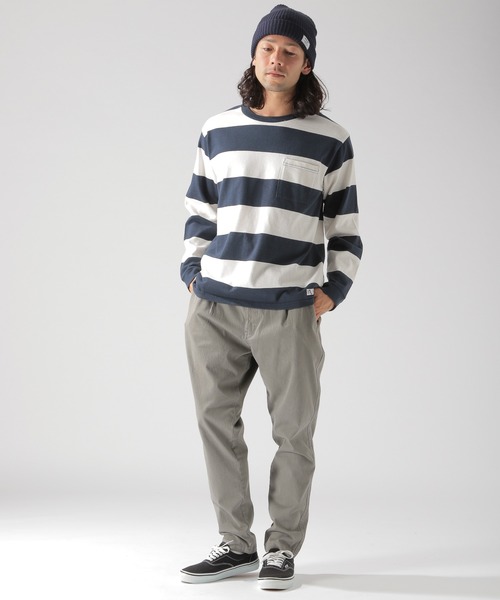 BAYFLOW（ベイフロー）の「フトボーダーL/S TEE（Tシャツ/カットソー・メンズ・ネイビー/サックスブルー/マスタード・MEDIUM/LARGE）」の6枚目の写真