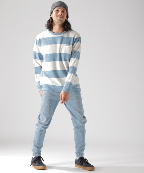 BAYFLOW（ベイフロー）の「フトボーダーL/S TEE（Tシャツ/カットソー・メンズ・ネイビー/サックスブルー/マスタード・MEDIUM/LARGE）」の8枚目の写真