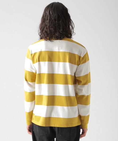 BAYFLOW（ベイフロー）の「フトボーダーL/S TEE（Tシャツ/カットソー・メンズ・ネイビー/サックスブルー/マスタード・MEDIUM/LARGE）」の14枚目の写真