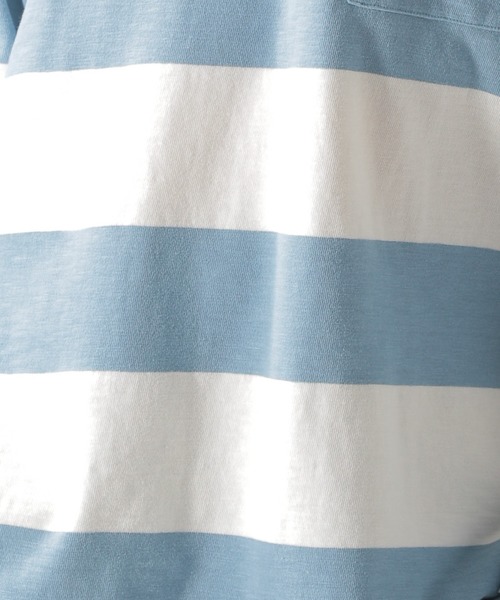 BAYFLOW（ベイフロー）の「フトボーダーL/S TEE（Tシャツ/カットソー・メンズ・ネイビー/サックスブルー/マスタード・MEDIUM/LARGE）」の21枚目の写真