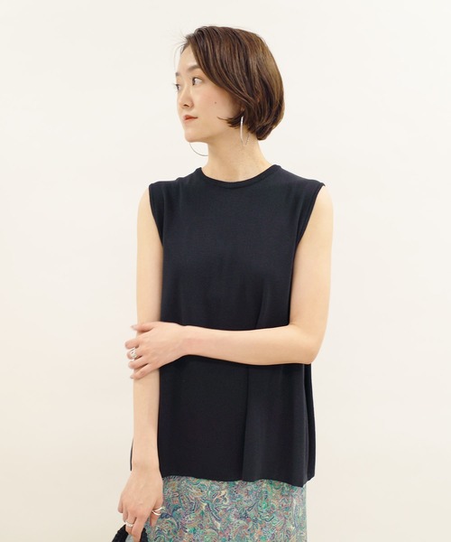 DouDou（ドゥドゥ）の「タックプルオーバー（ニット/セーター・レディース・ライトグレー/ブラック/パープル・FREE）」の12枚目の写真