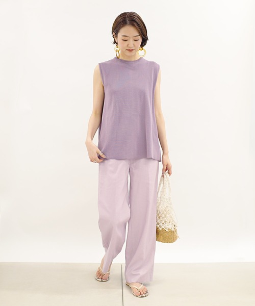 DouDou（ドゥドゥ）の「タックプルオーバー（ニット/セーター・レディース・ライトグレー/ブラック/パープル・FREE）」の15枚目の写真