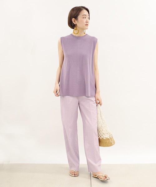 DouDou（ドゥドゥ）の「タックプルオーバー（ニット/セーター・レディース・ライトグレー/ブラック/パープル・FREE）」の18枚目の写真