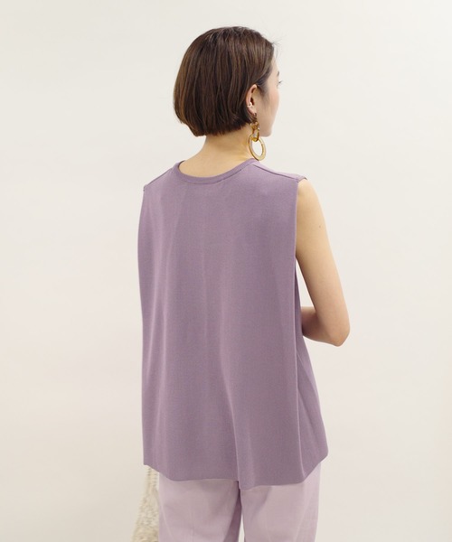 DouDou（ドゥドゥ）の「タックプルオーバー（ニット/セーター・レディース・ライトグレー/ブラック/パープル・FREE）」の22枚目の写真