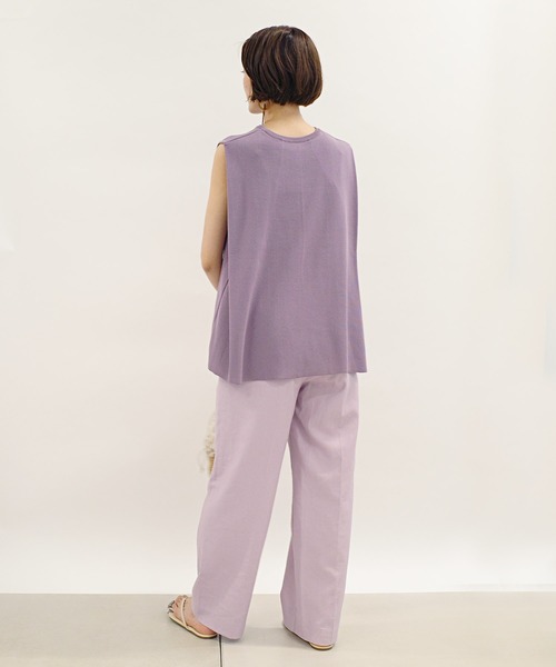 DouDou（ドゥドゥ）の「タックプルオーバー（ニット/セーター・レディース・ライトグレー/ブラック/パープル・FREE）」の16枚目の写真