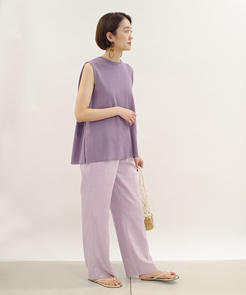 DouDou（ドゥドゥ）の「タックプルオーバー（ニット/セーター・レディース・ライトグレー/ブラック/パープル・FREE）」の17枚目の写真