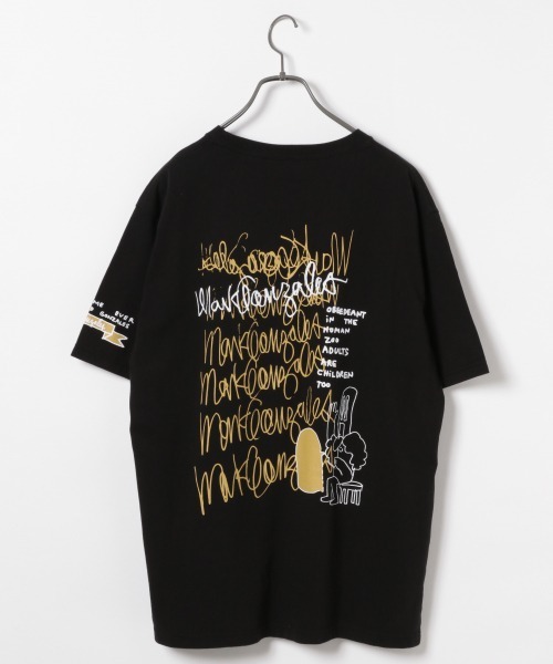 Mark Gonzales(マーク・ゴンザレス)の「【Gallery by BAYFLOW】Mark Gonzales S/S TEE(Tシャツ/カットソー・メンズ・ブラック/ホワイト・MEDIUM/LARGE)」の1枚目の写真