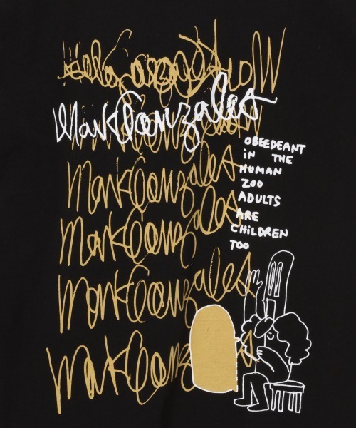 Mark Gonzales(マーク・ゴンザレス)の「【Gallery by BAYFLOW】Mark Gonzales S/S TEE(Tシャツ/カットソー・メンズ・ブラック/ホワイト・MEDIUM/LARGE)」の12枚目の写真