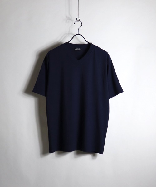 Confirm(コンファーム)の「Confirm / コンファーム ランダムテレコVネックTシャツ(Tシャツ/カットソー・メンズ・ネイビー/ブラック/ホワイト/グレー/ピンク・L/M/XL)」の5枚目の写真