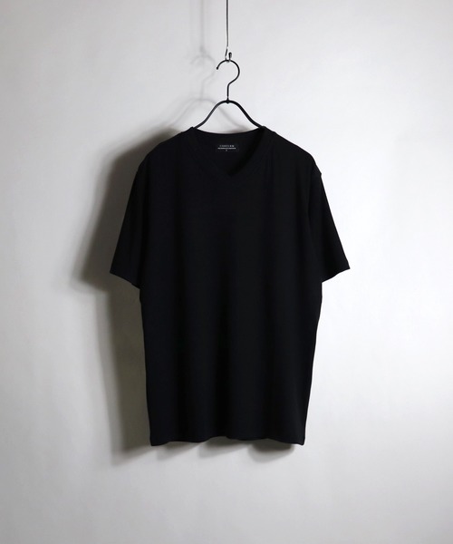 Confirm(コンファーム)の「Confirm / コンファーム ランダムテレコVネックTシャツ(Tシャツ/カットソー・メンズ・ネイビー/ブラック/ホワイト/グレー/ピンク・L/M/XL)」の3枚目の写真