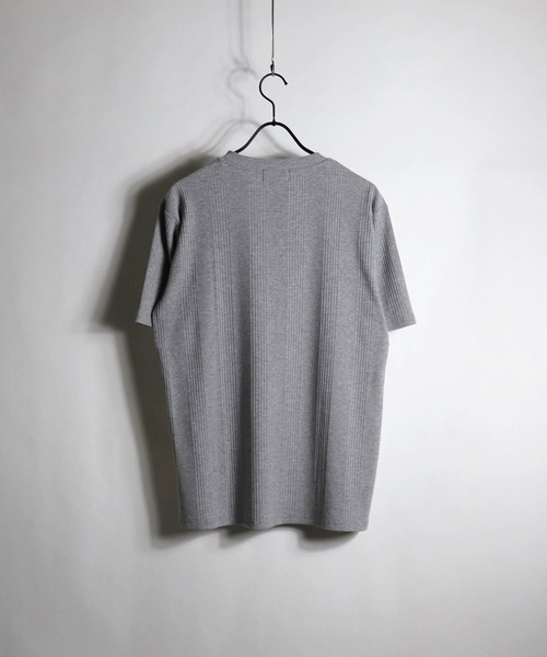 Confirm(コンファーム)の「Confirm / コンファーム ランダムテレコVネックTシャツ(Tシャツ/カットソー・メンズ・ネイビー/ブラック/ホワイト/グレー/ピンク・L/M/XL)」の15枚目の写真