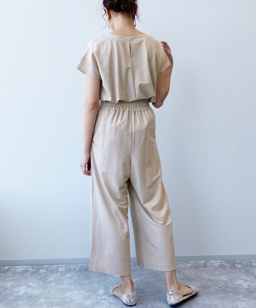 LAKOLE(ラコレ)の「【接触冷感】コンパクトピケフレンチプルオーバー / LAKOLE(Tシャツ/カットソー・レディース・ブラック/キャメル/ライトベージュ/ダークブラウン/カーキ・MEDIUM/SMALL)」の12枚目の写真