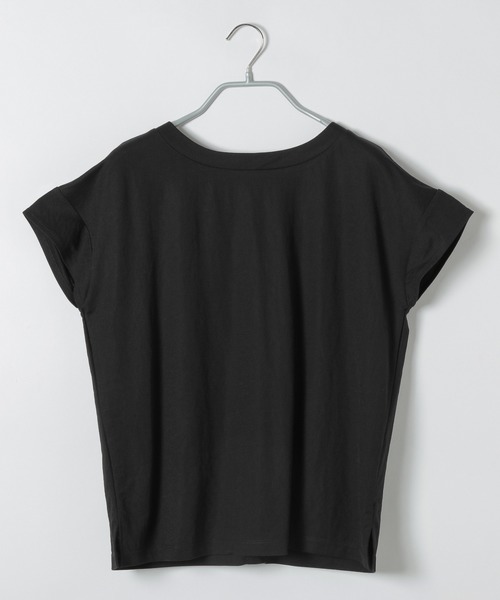 LAKOLE(ラコレ)の「【接触冷感】コンパクトピケフレンチプルオーバー / LAKOLE(Tシャツ/カットソー・レディース・ブラック/キャメル/ライトベージュ/ダークブラウン/カーキ・MEDIUM/SMALL)」の17枚目の写真