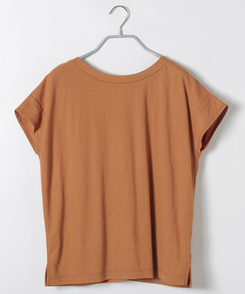 LAKOLE(ラコレ)の「【接触冷感】コンパクトピケフレンチプルオーバー / LAKOLE(Tシャツ/カットソー・レディース・ブラック/キャメル/ライトベージュ/ダークブラウン/カーキ・MEDIUM/SMALL)」の18枚目の写真