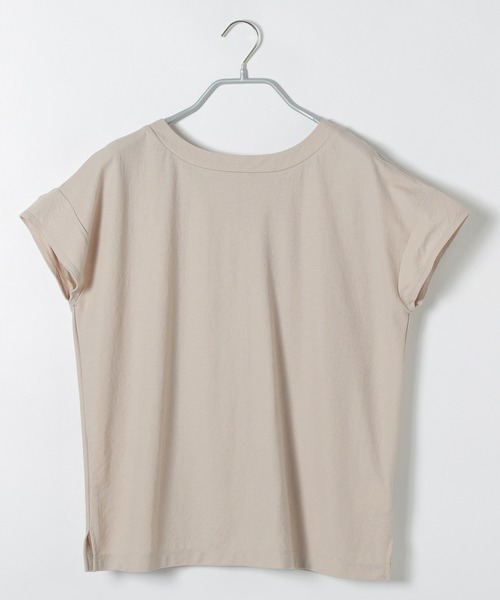 LAKOLE(ラコレ)の「【接触冷感】コンパクトピケフレンチプルオーバー / LAKOLE(Tシャツ/カットソー・レディース・ブラック/キャメル/ライトベージュ/ダークブラウン/カーキ・MEDIUM/SMALL)」の21枚目の写真