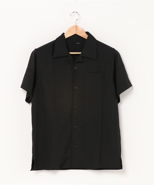 ARCADE（アーケード）の「ポリトロ リラックス オープンカラー 半袖シャツ（シャツ/ブラウス・メンズ・グリーン/ホワイト/ブラック/オレンジ・LL/L/M）」の9枚目の写真