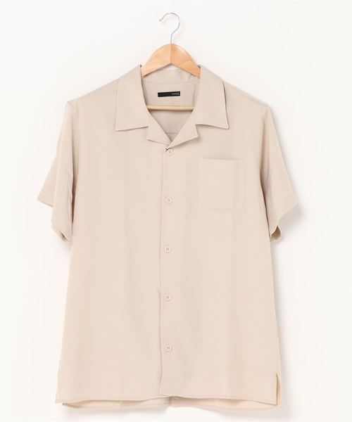 ARCADE（アーケード）の「ポリトロ リラックス オープンカラー 半袖シャツ（シャツ/ブラウス・メンズ・グリーン/ホワイト/ブラック/オレンジ・LL/L/M）」の6枚目の写真