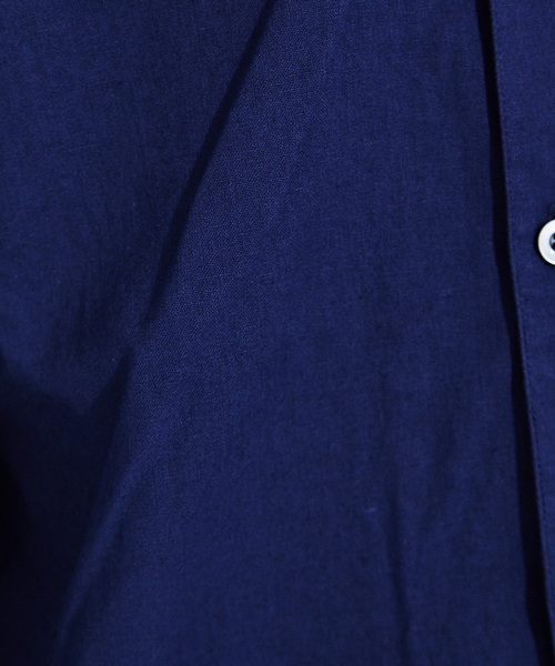 ABAHOUSE（アバハウス）の「コットンリネンスタンドカラーシャツ（シャツ/ブラウス・メンズ・グレイッシュベージュ/カーキ/ブルー・44/46/48）」の18枚目の写真