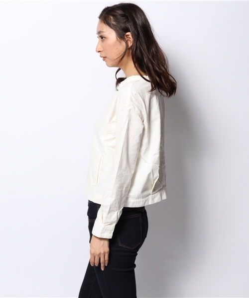 Kastane（カスタネ）の「【Kastane】コーデュロイシャツプルオーバー（シャツ/ブラウス・レディース・オフホワイト/グリーン/ネイビー/ブラウン・FREE）」の6枚目の写真