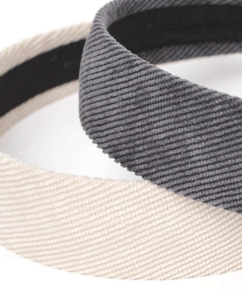 GLOBAL WORK（グローバルワーク）の「コーデュロイカチューシャ/917419（カチューシャ・レディース・ブラック/オフホワイト/グレー・FREE）」の5枚目の写真
