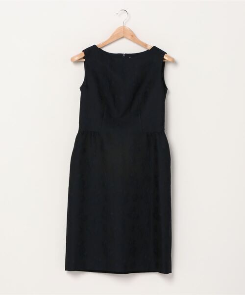 HANAE MORI　ALMA EN ROSE（ハナエモリ アルマ・アン・ローズ）の「【HANAE MORI ALMA EN ROSE】フクレジャガード ワンピース（ワンピース・レディース・クリーム/ベージュ/ネイビー・38/36/40）」の3枚目の写真