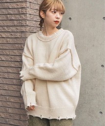 tiptop | 2020AW ダメージ加工前後2wayカーディガン(カーディガン/ボレロ)