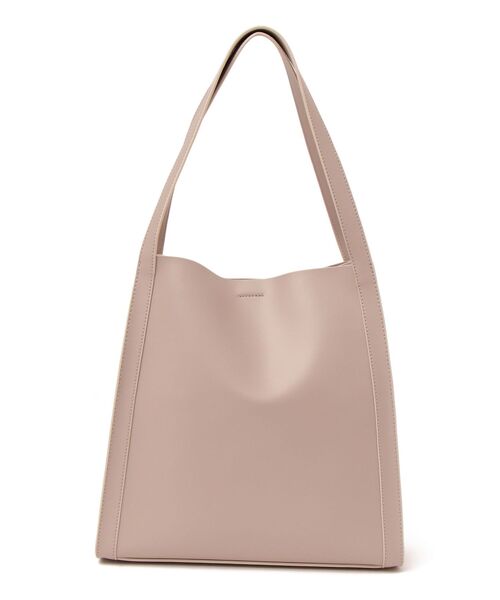 SHIPS（シップス）の「フェイクレザーサイドポケットデザインバッグ◇（トートバッグ・レディース・ライトグレー/ブラック/ダークブラウン/ピンク・ONE SIZE）」の16枚目の写真