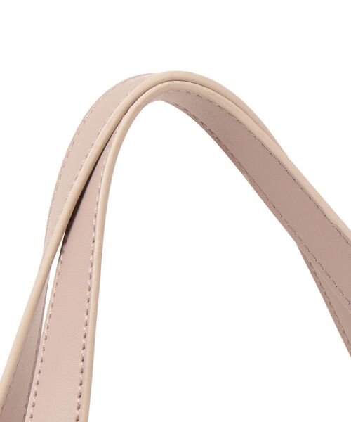 SHIPS（シップス）の「フェイクレザーサイドポケットデザインバッグ◇（トートバッグ・レディース・ライトグレー/ブラック/ダークブラウン/ピンク・ONE SIZE）」の14枚目の写真