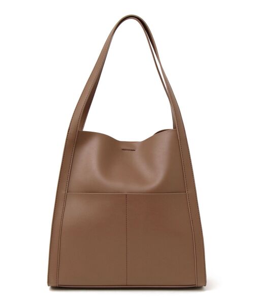 SHIPS（シップス）の「フェイクレザーサイドポケットデザインバッグ◇（トートバッグ・レディース・ライトグレー/ブラック/ダークブラウン/ピンク・ONE SIZE）」の8枚目の写真