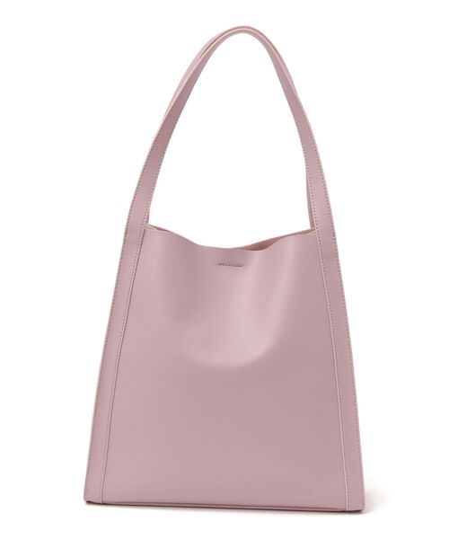 SHIPS（シップス）の「フェイクレザーサイドポケットデザインバッグ◇（トートバッグ・レディース・ライトグレー/ブラック/ダークブラウン/ピンク・ONE SIZE）」の5枚目の写真