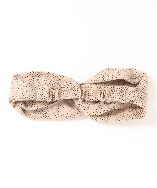 salle de bal（サルデバル）の「ドットターバン　･･ SPI（ヘアバンド・レディース・オレンジ/アイボリー/ブラック・FREE）」の4枚目の写真