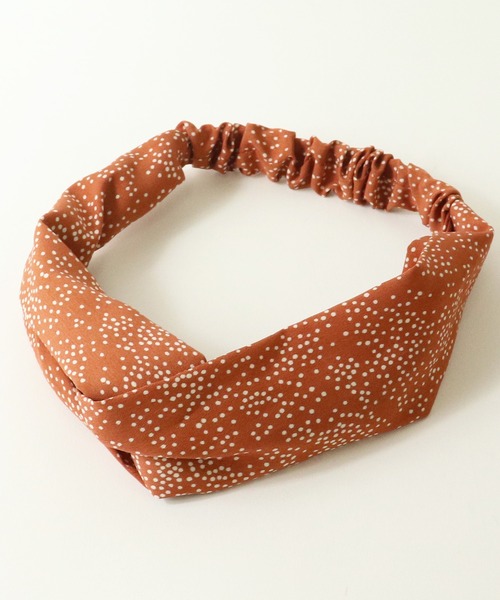 salle de bal（サルデバル）の「ドットターバン　･･ SPI（ヘアバンド・レディース・オレンジ/アイボリー/ブラック・FREE）」の11枚目の写真