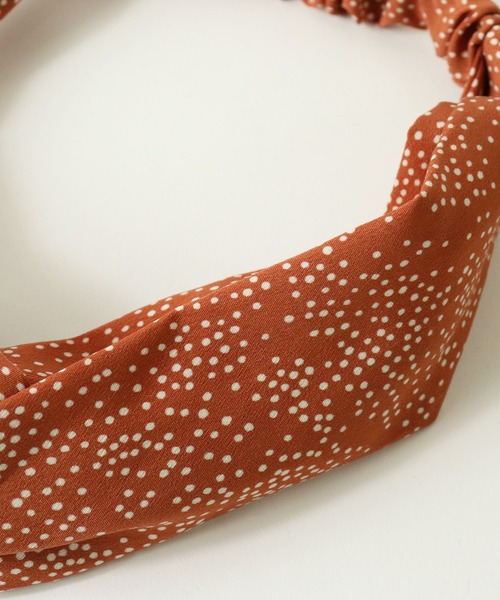 salle de bal（サルデバル）の「ドットターバン　･･ SPI（ヘアバンド・レディース・オレンジ/アイボリー/ブラック・FREE）」の12枚目の写真