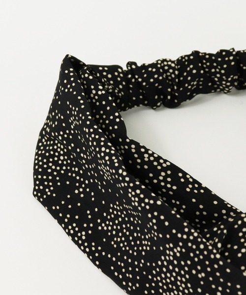 salle de bal（サルデバル）の「ドットターバン　･･ SPI（ヘアバンド・レディース・オレンジ/アイボリー/ブラック・FREE）」の15枚目の写真