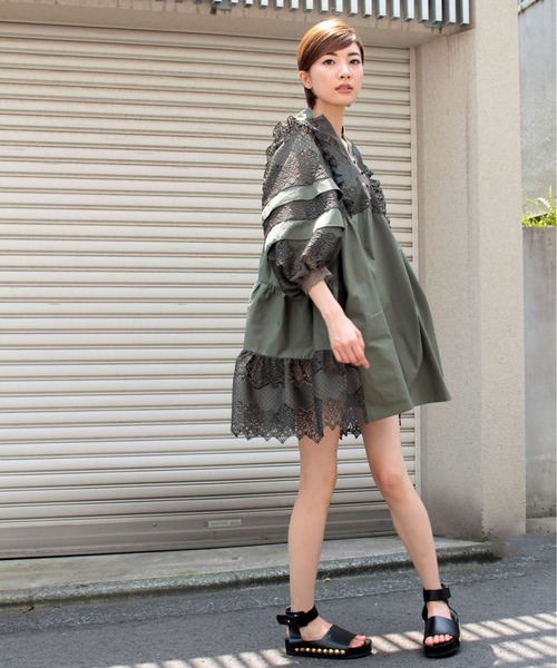 ビクトリアレース切り替えドレス ワンピース Avie アビィ のファッション通販 Zozotown