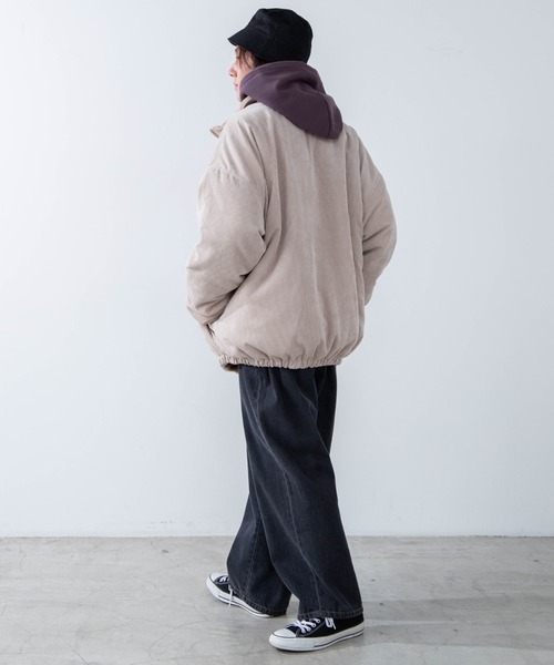 WEGO(ウィゴー)の「WEGO/リバーシブルコーデュロイボアブルゾン(ブルゾン・メンズ・ブラウン/アイボリー・MEDIUM/LARGE)」の4枚目の写真