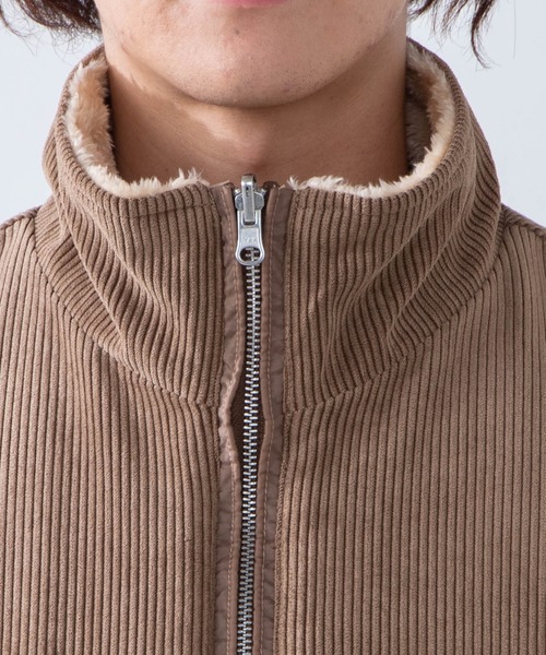 WEGO(ウィゴー)の「WEGO/リバーシブルコーデュロイボアブルゾン(ブルゾン・メンズ・ブラウン/アイボリー・MEDIUM/LARGE)」の16枚目の写真